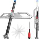 Drywall Cutting Tool, Foldable Drywall & Plasterboard Cutter | 1.5-60cm Cutting Range,Metric& Imperial,Adjustable Cutting Height Aluminum Alloy Gypsum Board Cutting Tool for Wall, Build