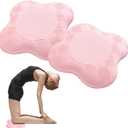 2 packs Yoga Knee Pad Cushion Extra Thick for Knees Elbows Wrist Hands Head Foam Pilates Kneeling pad Yoga Knee Cushion Thick Exercise Pads for Knees Elbows Wrist Hands Head Foam Pilates Kneeling padSupport Foam Pads for Women and Men (Pink)