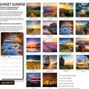 2 x 2026 Wall Calendar,Calendar 2026, November 2025 - December 2026, Wall Calendar Sunset, 12" x 24" Opened,Full Page Months Thick & Sturdy Paper for Calendar Organizing & Planning
