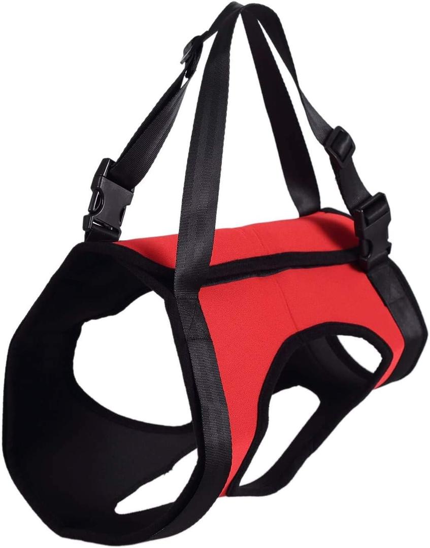Dog Lift Harness Support Harness Support & Recovery Sling, Pet Rehabilitation Lifts Vest Adjustable Breathable Straps for Old, Disabled, Joint Injuries, Arthritis, Paralysis Dogs Walk, Rear Leg L