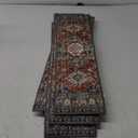 OJIA Stair Treads Non Slip for Wooden Steps Indoor 15PCS Carpet Stair Treads, Rubber Backing Stair Carpet Treads, 8"x30" Staircase Step Treads Edging Stair Rugs for Kids & Pets, Rust Red