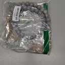 FOUNDATIONS DECOR Wood Bead Garland with Tassels - Boho Bead Garland - Slate Gray