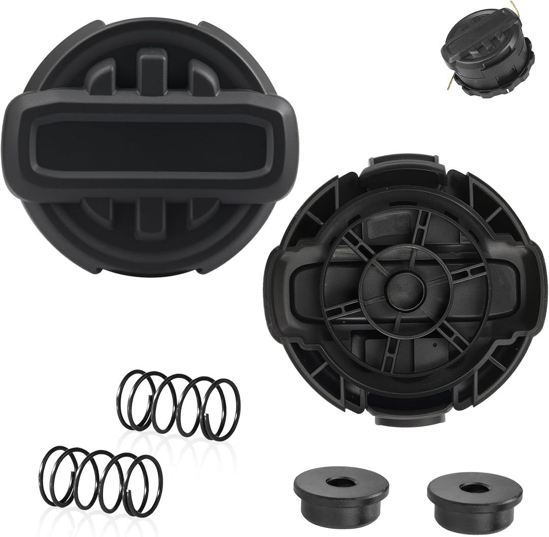 DWO1DT995 Weed Trimmer Head Parts Replacement for Dewalt Weed Trimmer Head Cap Compatible with Dewalt String Trimmer Head DCST922 with 2 Weedeater Spring and Cap, 2 Weed Trimmer Head Cap