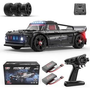 HYPER GO 14301 V3 1/14 RTR Brushless RC Drift Car with Gyro, Max 38 mph Fast RC Cars for Adults, 4WD All-Road Street Bash RC Truck, Electric Powered High Speed Drifting for Adult