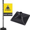 Tamper Tool 8 x 8 Inch with 48" Handle Heavy Duty Steel for Leveling