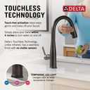 Delta Essa Touchless Kitchen Faucet with Touch Technology, Oil Rubbed Bronze Kitchen Sink Faucet with Pull Down Sprayer, Single Hole, Venetian Bronze 9113TL-RB-DST