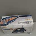 Black+Decker Elite Pro-Series Steam Iron, 6 Settings 1700 Watt, Navy (X-Large, Blue/Gold)