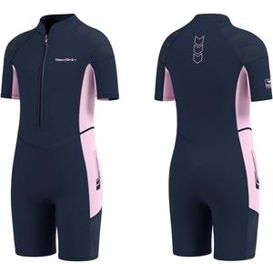 Seaskin Kids Wetsuit for Girls Front Zip 2mm Shorty Wetsuits Size 2