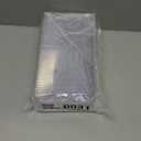 50ct Small 5" Clear Rectangle Mini Dessert Plastic Plates | Disposable Tiny Appetizer Serving Tray | Recyclable Clear Plastic Plates | Perfect for Mini Appetizer Plates for Parties, Weddings CMJJ