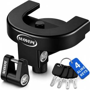 2 Inch Trailer Hitch Lock Kit, Dual Locks for Coupler & Latch