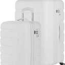 SwissGear 7366 Signature Hardside Expandable Luggage with Spinner Wheels, TSA Lock, Cup-Holder, White, 2-Piece Set (19/27)