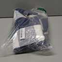 OLANLY Buffalo Plaid Rug 3' x 5'  Navy and White Cotton Checkered Doormat, Washable Indoor Outdoor Rug for Layered Front Porch, Kitchen, Entryway Decor