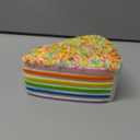 Anboor 5.8 Inches Squishies Cake Rainbow Jumbo Slow Rising Kawaii Scented Cheese Squishies Valentines Day Stress Relief Kid's Toys