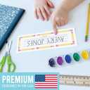 2 x Hadley Designs Desk Name Tags for Classroom - 25 Student Desk Name Plates for Classroom Decor, 9x3 Pastel Nametags Cubby Labels Teacher Supplies, 1st 2nd 3rd Grade Kindergarten Preschool Must Haves