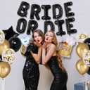 Bride Or Die Bachelorette Party Decorations Bridal Shower Decorations Bachelor Party Decorations For Men Bachelorette Party Supplies Black Gold Bachelorette Decorations For Party Bride To Be Balloons