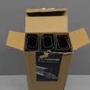 EVEO Cable Management Under Desk Kit (6 Units) - Under Desk Cable Management Cord Hider, Cable Hider Cord Management, Cable Organizer, Cable Raceway | Self-Adhesive 96'' J Channel 6X16 - Black