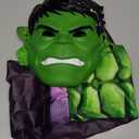 MARVEL Hulk Official Youth Halloween Costume - Premium Quality Fabric Jumpsuit with Printed Design and Plastic Mask. size small