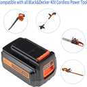 LBX2040 40V Lithium Battery: Replacement for Black and Decker 40 Volt MAX LBXR2036 LBXR36 LBX1540 LBX2540 Compatible with 36V Charger 2 Pack