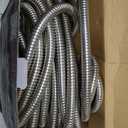 Garden Hose Metal 100FT, Stainless Steel Heavy Duty Water Hose With 10 Function Nozzle, No-Kink, Tough & Flexible, Sturdy and Lightweight, Rust Proof for Yard, Outdoor, RV