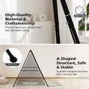 Baby Swing Stand, Foldable Baby Swing Frame, Heavy Duty Metal A-Frame Swing Sets for Most Toddlers Swings/Baby Jumper(NO SEAT) (Black)