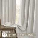 2 PCs Extra Wide Linen Blackout Curtains 102 Inches Long,Back Tab Pleaetd Drapes with Hooks Track System Curtain Panels Room Divider Curtains for Patio Sliding Door Living Room 70 x 102 Natural Birch