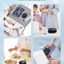 Cordless Rechargeable Ultrasonic Retainer Cleaner, 50kHz Portable Sonic Cleaner for Mouth Guard and Denture, Ultra-Thin Night Guard Aligner Cleaner with 6pcs Tablets, Glossy Black