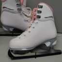 Jackson Figure Ice Skates JS180 / JS181 / JS184 - for Women and Girls (12 Misses, White/Pink)
