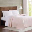 TRULY SOFT Velvet Plush Blush Polyester 1-Piece Twin XL Blanket, Solid Themed, for Men and Women, Oeko-TEX Certified Confidence