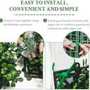 Artificial Ivy Privacy Fence Screen: 72"x 144" (72 SQFT) 4-Layer Leaf UV-Anti Faux Greenery Boxwood Backdrop Ivy Vine Leaf Panels for Outdoor, Indoor, Garden, Backyard and Decor