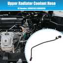 X AUTOHAUX Upper Radiator Coolant Hose for Land Rover LR2 2011-2008 No.LR006165/LR000945