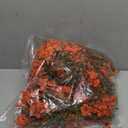 18 Pcs Artificial Mums Flowers Outdoor Plastic Fall Flowers Fake Mums Autumn Greenery Flower for Porch Window Box Farmhouse Thanksgiving Home Decor ((18, Orange)