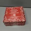 2 x Christmas Cookie Cutters Set - 24 Pcs Holiday Cookie Cutter with 8 Shapes - Gingerbread Men, Christmas Tree, Snowflake, Apple, Angel, Gloves, Heart and Star Biscuit Cutters for Winter Holiday Baking