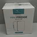 Antarctic Star Compact Refrigerator, Portable Mini Fridge, Skin Care 4L Capacity/6 Cans, for Bedroom, Car, Office & Dorm, Small Cooler for Cosmetics, Magnetic Brushed Stainless Steel Door, White