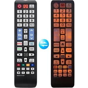 BN59-01315A Universal Backlit Remote Control for Samsung TV Remote Replacement All Samsung Smart TV, LED, LCD, HDTV, 3D, Series TV