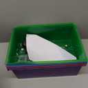 Mind Reader Rolling Cart with Drawers, Utility Cart, Craft Storage, Kitchen, Metal, 12.75"L x 15.25"W x 30"H, Multi-color