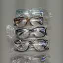 CCVOO 1.0 Reading Glasses for Women, Eye glasses, Blue Light Readers for Women, Cheaters (Pack of 5)