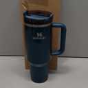 STANLEY Quencher H2.0 Tumbler with Handle and Straw 40 oz | Flowstate 3-Position Lid | Cup Holder Compatible for Travel | Insulated Stainless Steel Cup | BPA-Free | Fluted Marina Shine