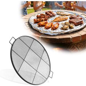 Fire Pit Grill Grate for Outdoor,24 Inch Round Grill Grate BBQ Grilling Rack with Handles,Outdoor Cooking Grate for Fire Pit,Patio,Backyard,Campfire