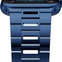 iiteeology Compatible with Apple Watch Band 42mm 41mm 40mm Series 11-1, Light Breathable Stainless Steel Band for iWatch Men Women - Blue