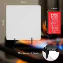 3 x Emergency Fire Blanket, 1 Pack 40 x 40 Fiberglass Fire Suppression Fireproof Blanket with Double-Sided Silicone Coating for Home, Kitchen, Fireplace, Grill, Car, Office, Warehouse