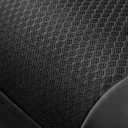 Skechers Memory Foam Car Seat Covers, Leather Seat Covers with Thick Memory Foam, Black Air Cool Rear Seat Covers, Automotive Comfort and Protection for Most Cars, Van,Trucks, SUVs(Rear,Black)