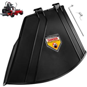 138-7502 Deflector Shield Compatible with Exmark Quest E S Series & Toro 74690 74691 74694 74695 75743 Mower, Fits Models QZE725GKC42200 QZE725GKC50200 QZS735GKC54200 QZS708GEM54200