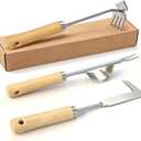 Weed Puller Tool, 3 Pack Garden Tools with 4 Teeth Weed Puller, L-Shaped Crack Weeder and Uprooting Weeding Tool for Garden, Patio, Flower Beds and Sidewalk