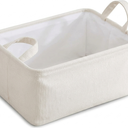 Collapsible Storage Bin with Handles, Durable Fabric Organizer for Closet, Bedroom, Living Room