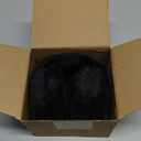 Tavaleu Ear Muffs for Winter Women, Foldable Fuzzy Earmuffs Faux Fur Warm Ear Warmers Covers Cold Weather (Fluff - Black)