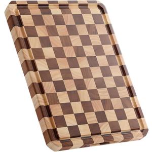 Acacia Wood Cutting Boards for Kitchen-Large Wooden Cutting Boards for Chopping Meat, Cheese, Fruits, and Vegetables