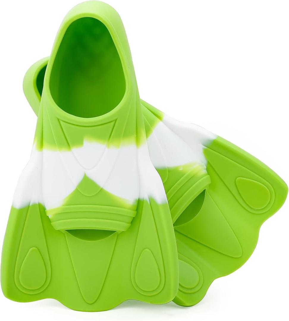 Kids Swim Fins, Swimming Training Fins Short Youth Flippers Lap Swimming Pool Snorkeling for Girls Boys Beginner XXXS Kids Swim Fins, Swimming Training Fins Short Youth Flippers Lap Swimming Pool Snorkeling for Girls Boys Beginner XXXS