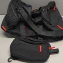 Bosstin Gym Bag for Men & Women, 45L Travel Duffle Sports Duffel Bag Gym Weekender Overnight Backpack with Shoe Compartment (Black)