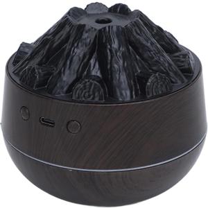 Flame Diffuser Humidifier,Essential Oil Diffuser, Quiet 300ml Easy to Operate Simulated Fire Humidifier for Desktop for Home,Office (Style 1)