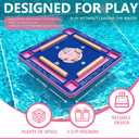 Large Floating Mahjong Table for Pool Hot Tub Float Board for Mahjong Card Games Swimmingpool Dominoes Poker Adults Pool Game Tray for Summer Party Indoor Outdoor(29 x 29 x 2 Inch,Classic)